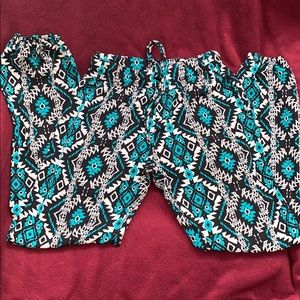 Aztec Designed Girls Joggers